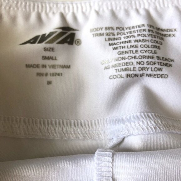 AVIA White & Purple Trim Tennis Athletic Skirt Skort Built In Shorts S - Picture 6 of 6